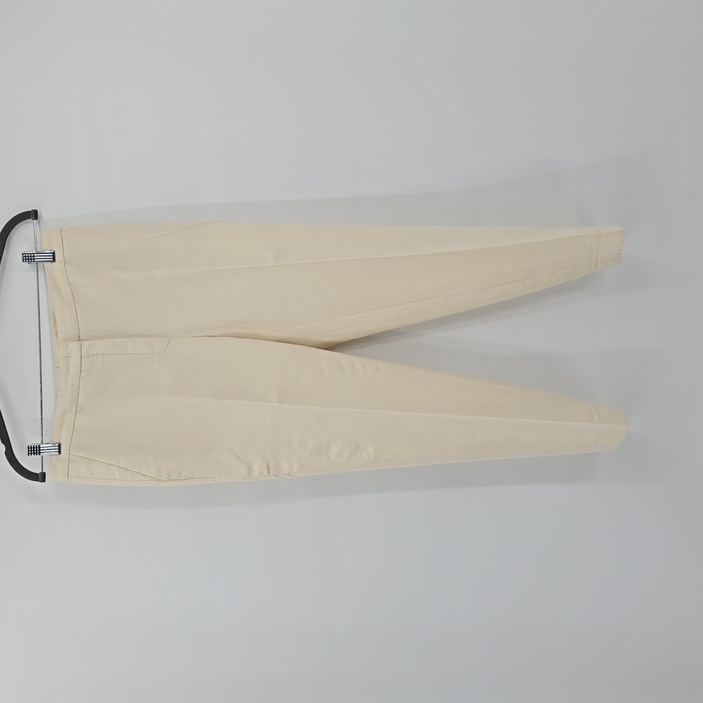Escada Women's Off White Crop Trousers Pants Size 2